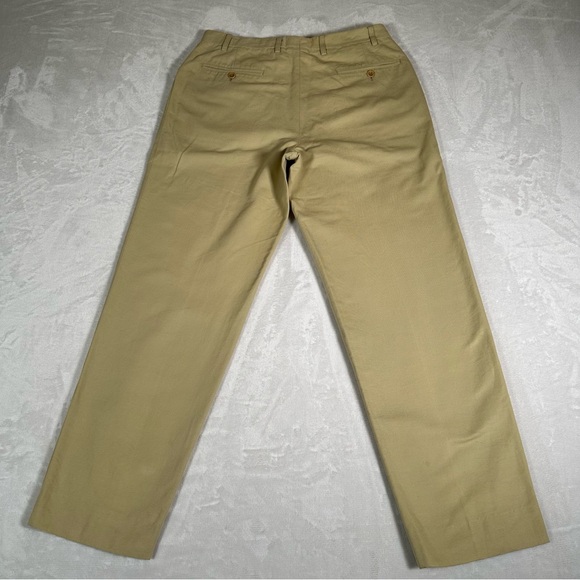 Canali Sport Men Casual Pants Flat Front 100% Cotton Made in Italy Beige Sz 52 7 - Picture 11 of 13